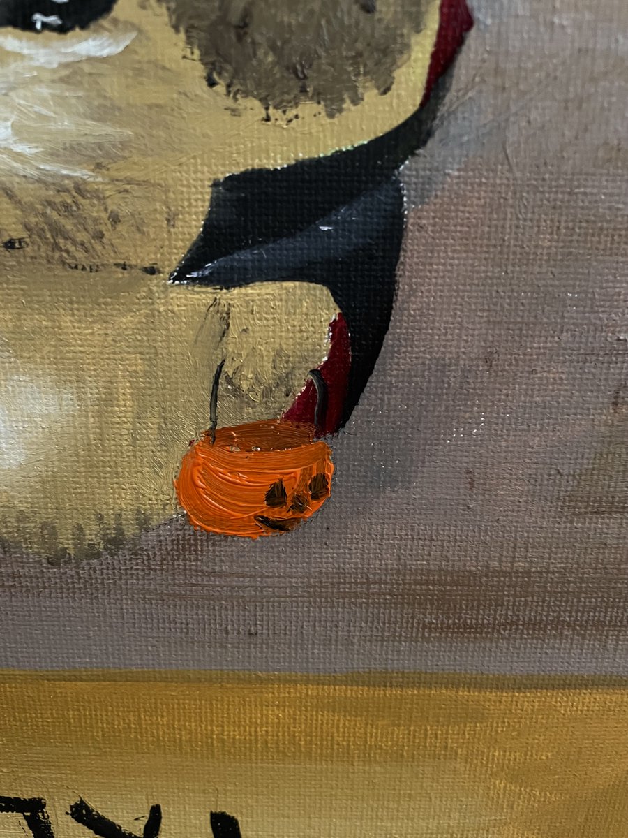 No one would go trick or treating with him, and by the time he went alone it was too late