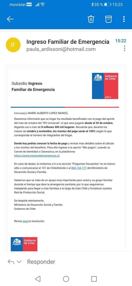 paly_carolina's tweet photo. Todo chile buscando a mario alberto!!!  A todos los que reciben el ife les estan llegando este correo 👀 https://t.co/Vzsjl4tuFi