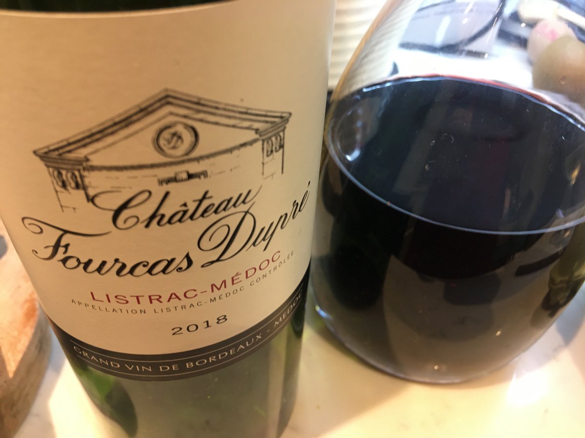 Jeremyonwine's tweet photo. Another 2018 #Bordeaux tonight #wine #Listrac #FourcasDupre #Medoc https://t.co/Tq1z4YVHZd