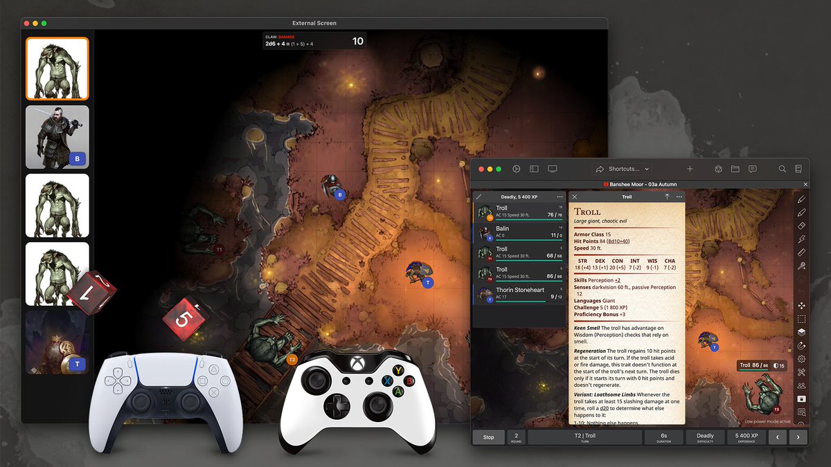encounterplus's tweet image. Hello everyone, a new version (4.13.0) has been released to the #AppStore🥳This time it's all about game controllers🎮and keyboard shortcuts⌨️Enjoy🎉 

#dungeonsanddragons #dnd #dnd5e #ttrpg #tabletop #encounterplus #iOS15 #iOS #Apple @czepeku @czepekumaps @FrgtnAdventures