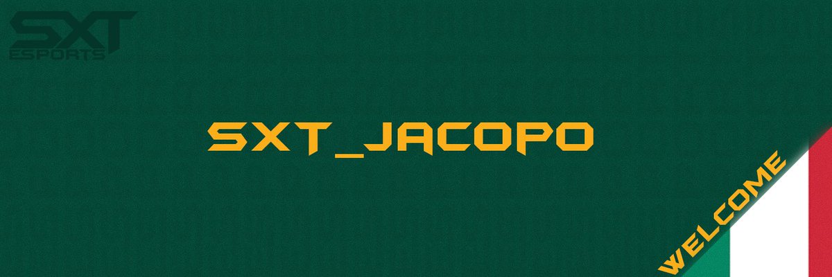 SXT_eSports's tweet photo. ANNOUNCEMENT📣

We are very happy to announce that @F1MD_JACOPO has joined the team! Jacopo is the current @Official_FMD academy league champion, And has got the promotion to the major league this season!

Welcome, Jacopo🇮🇹🔥💚 https://t.co/dQQm8kLwk7