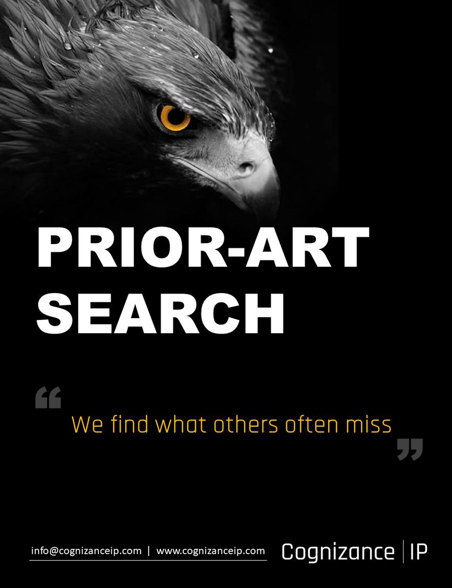 CognizanceIP's tweet photo. We leave no stone unturned to find the most obscure reference to validate or invalidate your targeted patent. Our tech-experts are well equipped with the latest tools and technology to dive deeper into the patent and non-patent databases and come out with the prior art u need. https://t.co/w6lEgKicF5