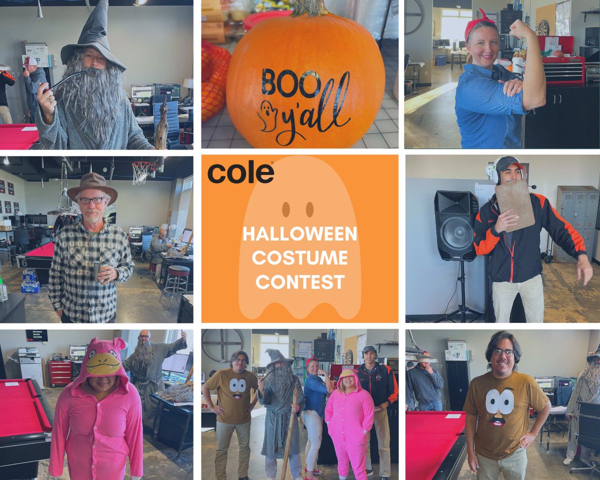 Cole_Associates's tweet photo. Happy Halloween from our Cole family to yours! Cole celebrated Halloween with a friendly costume contest! Our winner is… Gandalf the Grey! Congratulations, Caleb! #HappyHalloween #CostumeContest #Cole #CompanyCulture https://t.co/NsKVZuyKRc