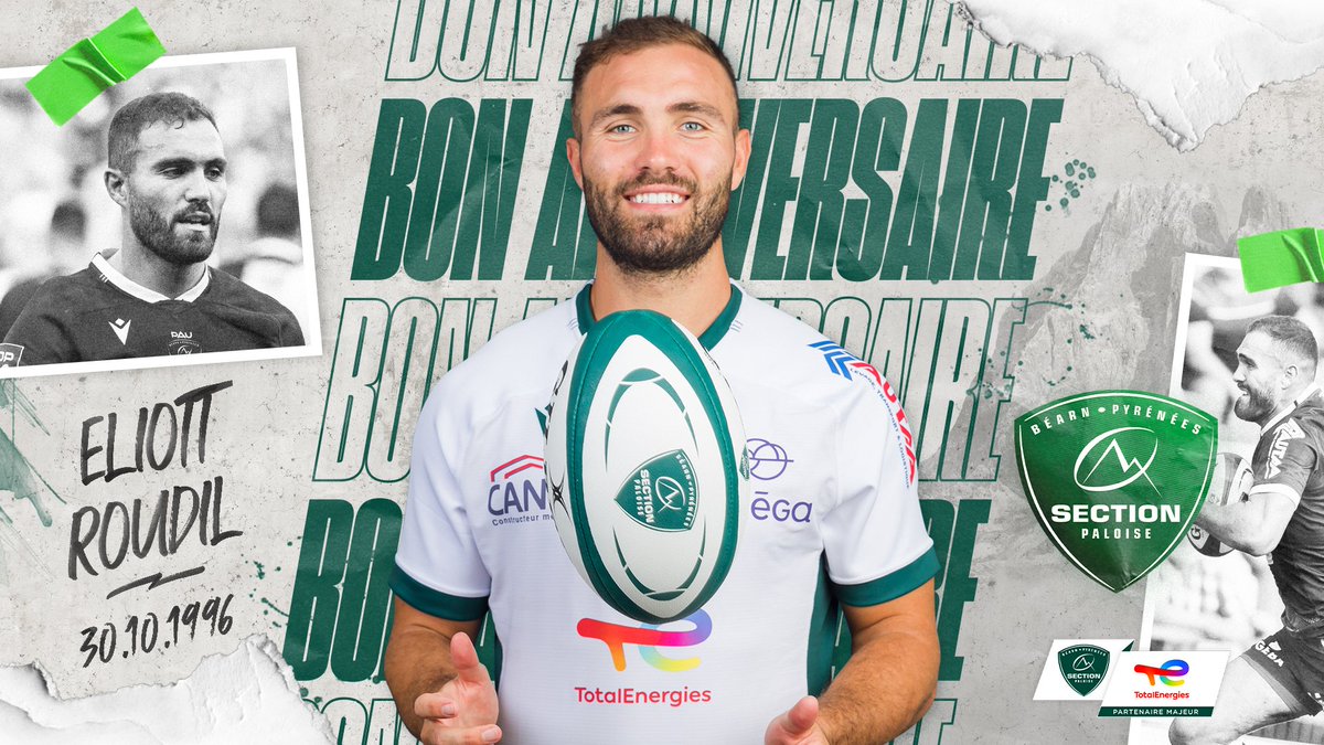 🥳 Très bon anniversaire à <a href="/eliott_roudil/">Roudil eliott</a> qui fête aujourd'hui ses 25 ans !

#HappyBirthday #GreenTeamSection