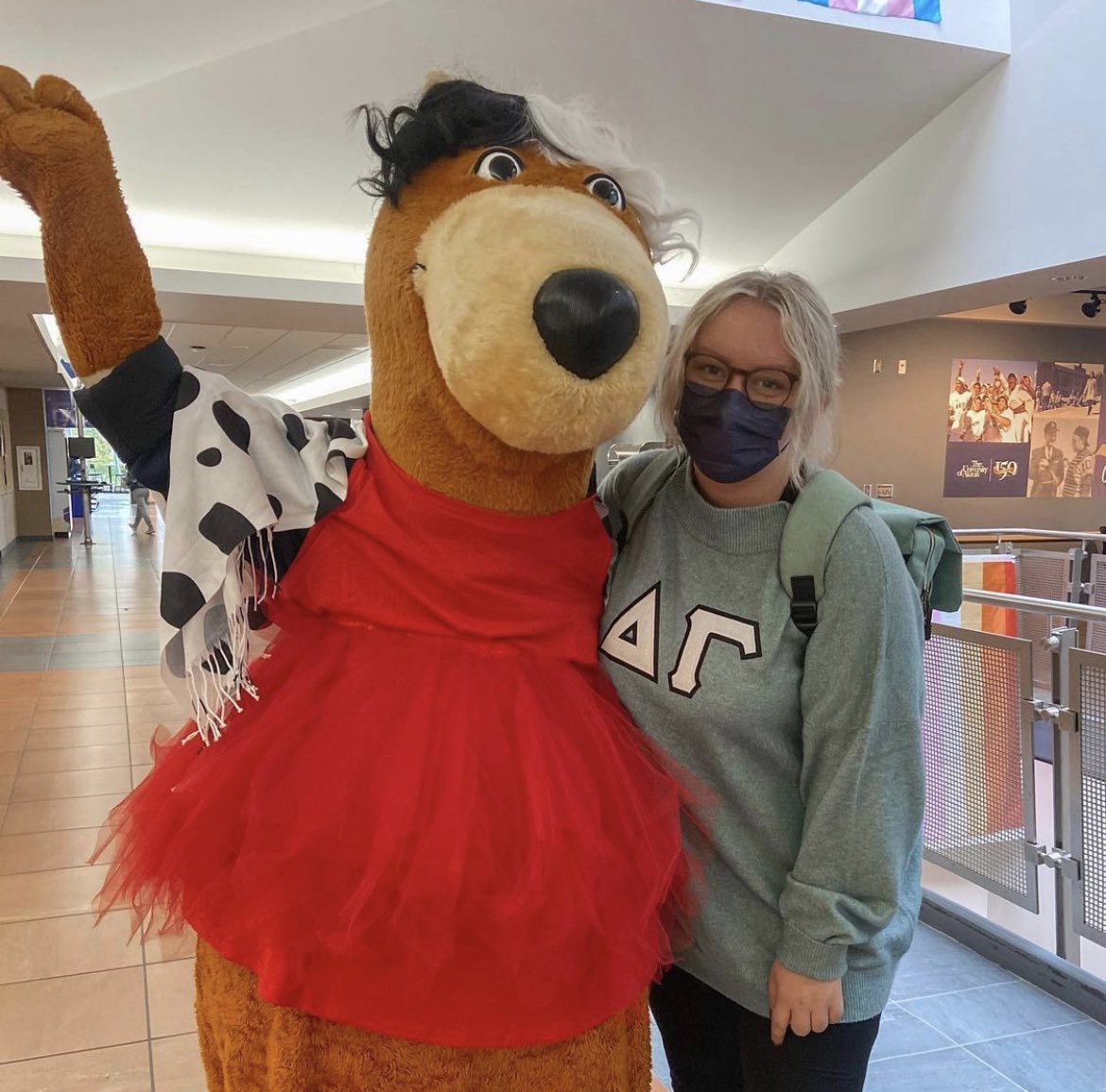 uakron's tweet photo. “ROO-ella” de Vil is passing out Halloween candy in the Student Union until 3:30 pm! 🍬 https://t.co/8fLDb6gbeU
