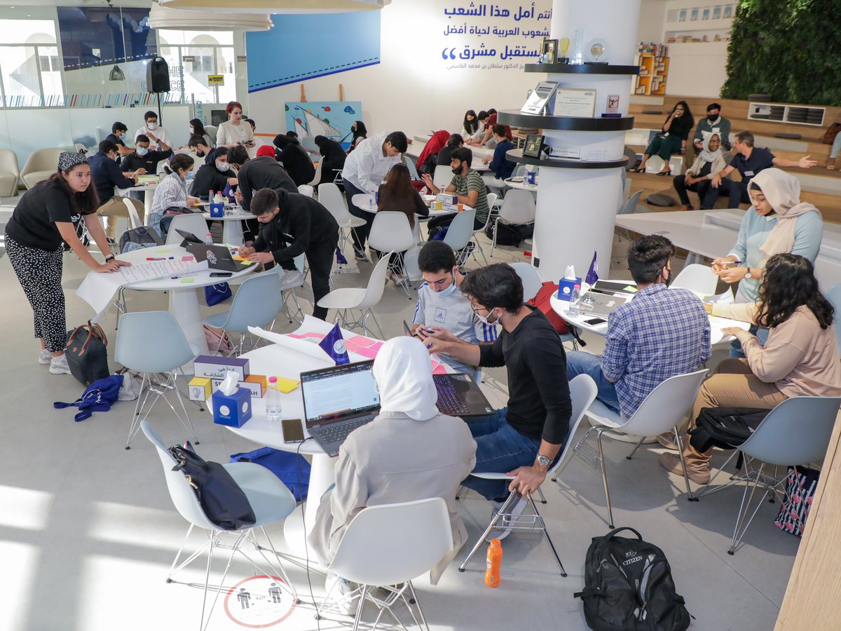 sheraasharjah's tweet photo. Startup Sharjah is back! Day 1 saw over 50 aspiring entrepreneurs building ideas in the social entrepreneurship space. Inspiring stories, hands-on mentoring, and ideas all around!
Stay tuned for the finale tomorrow!
@e7banat https://t.co/Far60BJyTz