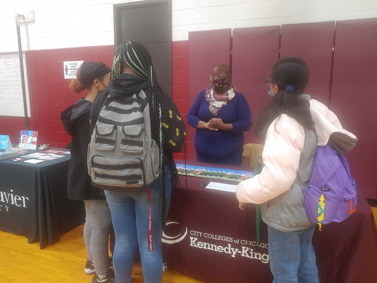 KKCRecruiterKH's tweet photo. It's been a very busy week, but KKC was able to make a presence at our high schools and in the community. We had a great time out at Uplift High School. Enjoyed reconnecting with students interested in learning about KKC. 

@KKCEnrollment @KK_College https://t.co/nNWB0Zqb18