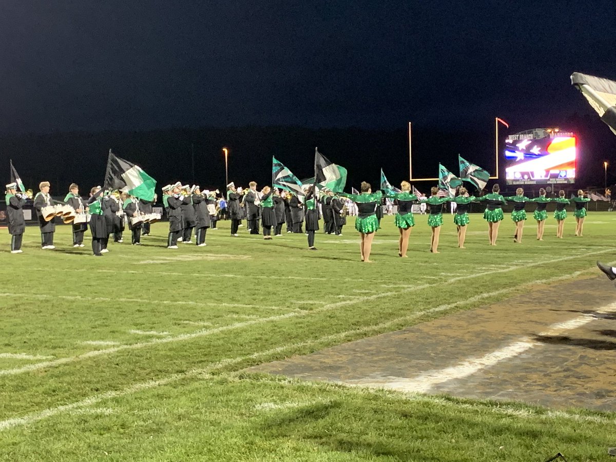 Beautiful night for football. West Branch up 38-0 at half