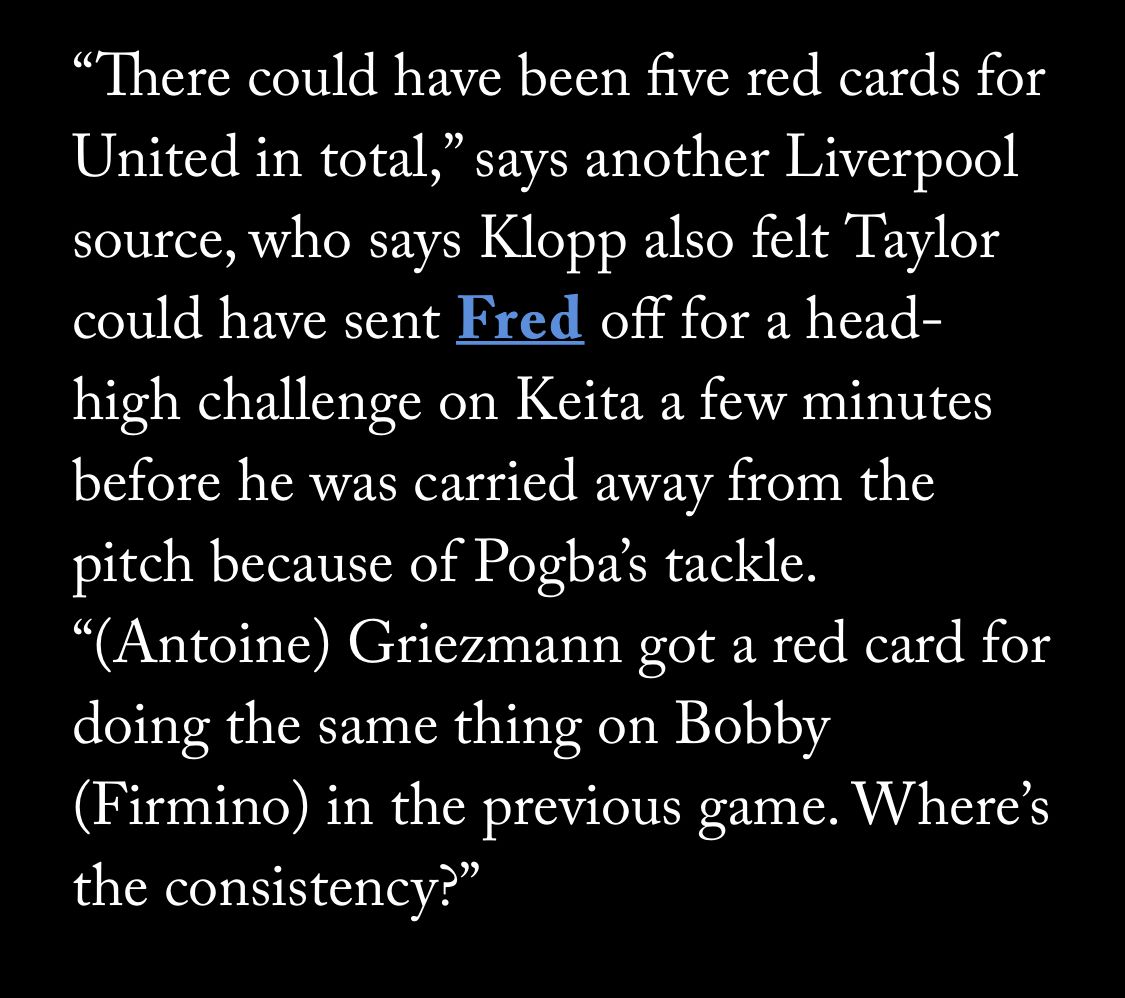 RotoReverend's tweet photo. @AmiyraBader @Mobyhaque1 Relevant bit. Klopp made a point to say this was made up. https://t.co/TfWMYBjUx6