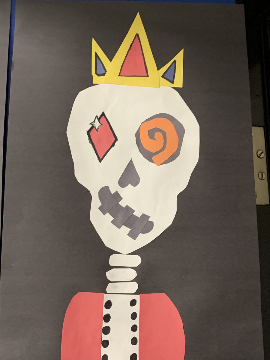 Some #sugarskulls and learning about #DiaDeMuertos with MrsKargus’ gr 7/8 class <a href="/renfrewraiders/">Renfrew Collegiate</a> #RCDSBArts