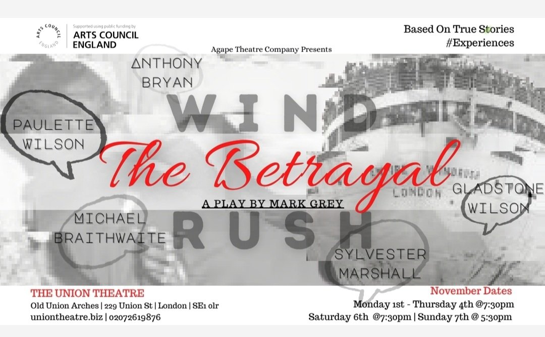 SistaMQueen's tweet photo. *Windrush* stories as reported about Anthony Bryan (Joseph Quartson), Paulette Wilson (Misie Goode), Sylvester Marshall (Josh Anderso-Grey) &amp; Michael Braithwaite (Greg David Monga)

1st - 7th Nov
(except 5th)

7.30pm, Sun 7th @ 5.30pm

 Prices £15 / £13 

https://t.co/trEYQ9FpUW https://t.co/ddFE4pnLsY