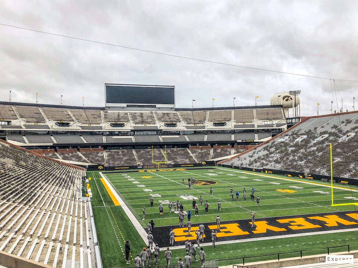 IC_Football's tweet photo. The Blueboys are in Iowa this weekend. 

Awesome experience to walk-through at Kinnick Stadium! 

#FOE | #Built2W1n https://t.co/xo18kvf50G