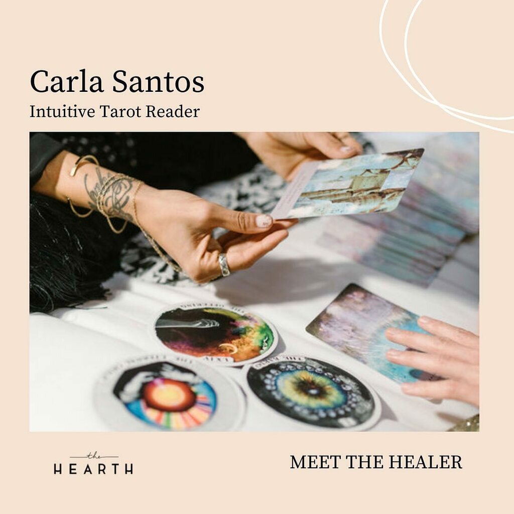Hearth Healing Festival - Meet the Healers 

Try a mini tarot reading with Carla Santos. ✨✨ After a long, tough year, we all need a little support, even from the spiritual world. You may wish to have some guidance or clarity as to what needs to heal … instagr.am/p/CVoXe5Ao5k1/