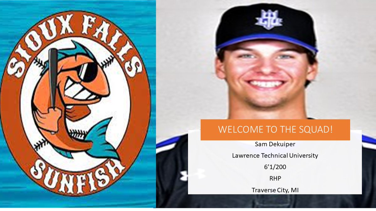 The Sioux Falls Sunfish welcome Sam Dekuiper to the family! 
@CoachRDavis86 <a href="/LTU_Baseball/">LTU Baseball</a>
