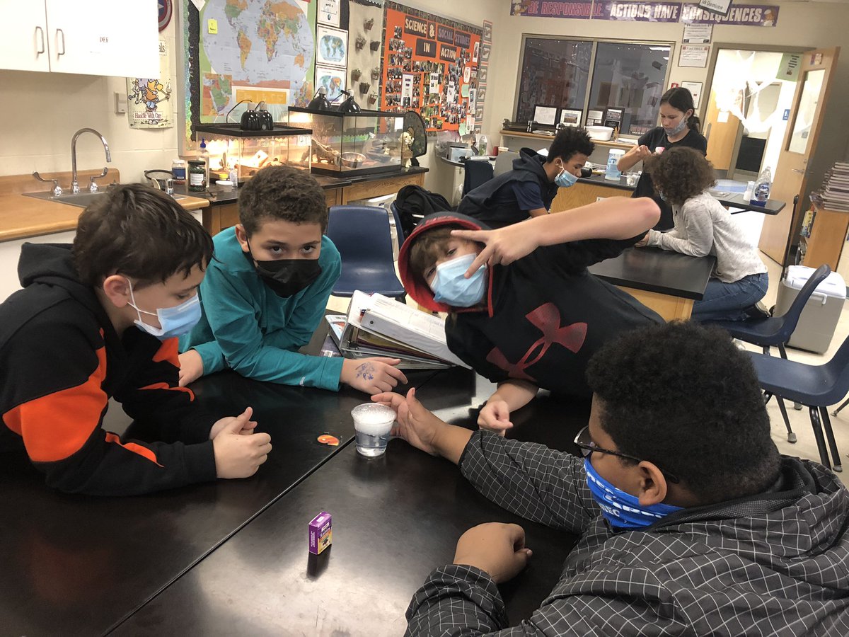 MrFedermanLIS's tweet photo. Happy Halloween!  Exploring states of matter and physical changes with dry ice.  Really cool ( see what I did there?) https://t.co/uwzAzVEwxr
