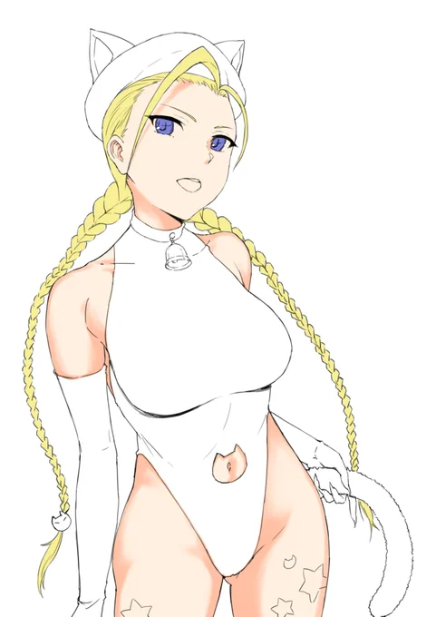 ラクガキ途中。
ハロウィンキャットキャミィの衣装、何色にしようかな? 