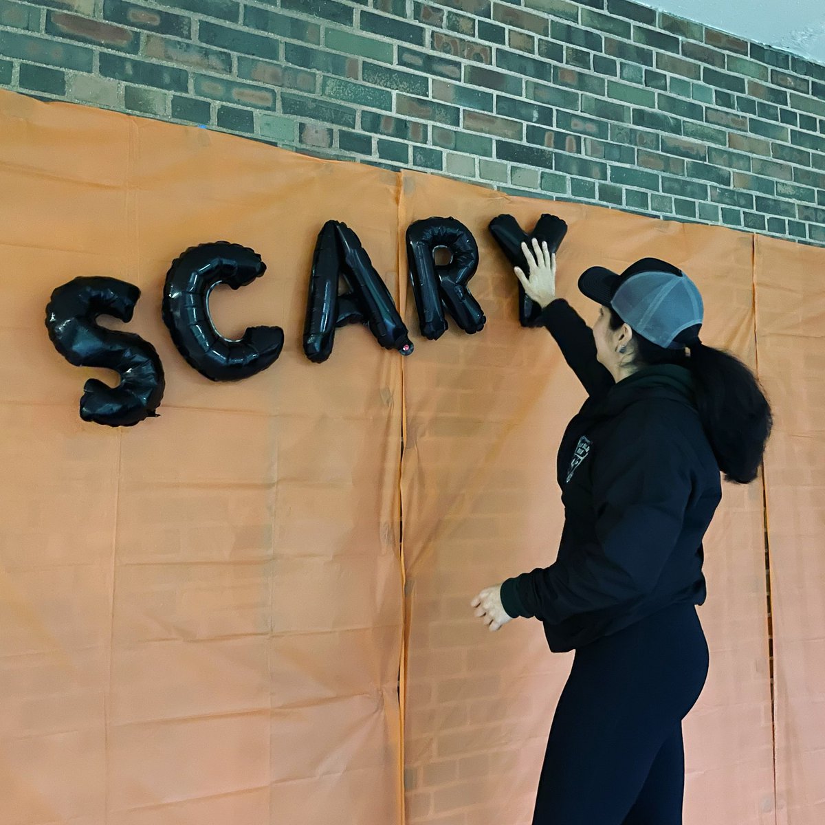 NTStrength's tweet photo. Coach Ashley setting up for tomorrow! We are hosting the @ihspla Halloween Invite - looking forward to seeing our kids (and athletes from across the state) in action! #ScaryStrong https://t.co/iMSFFicb7l