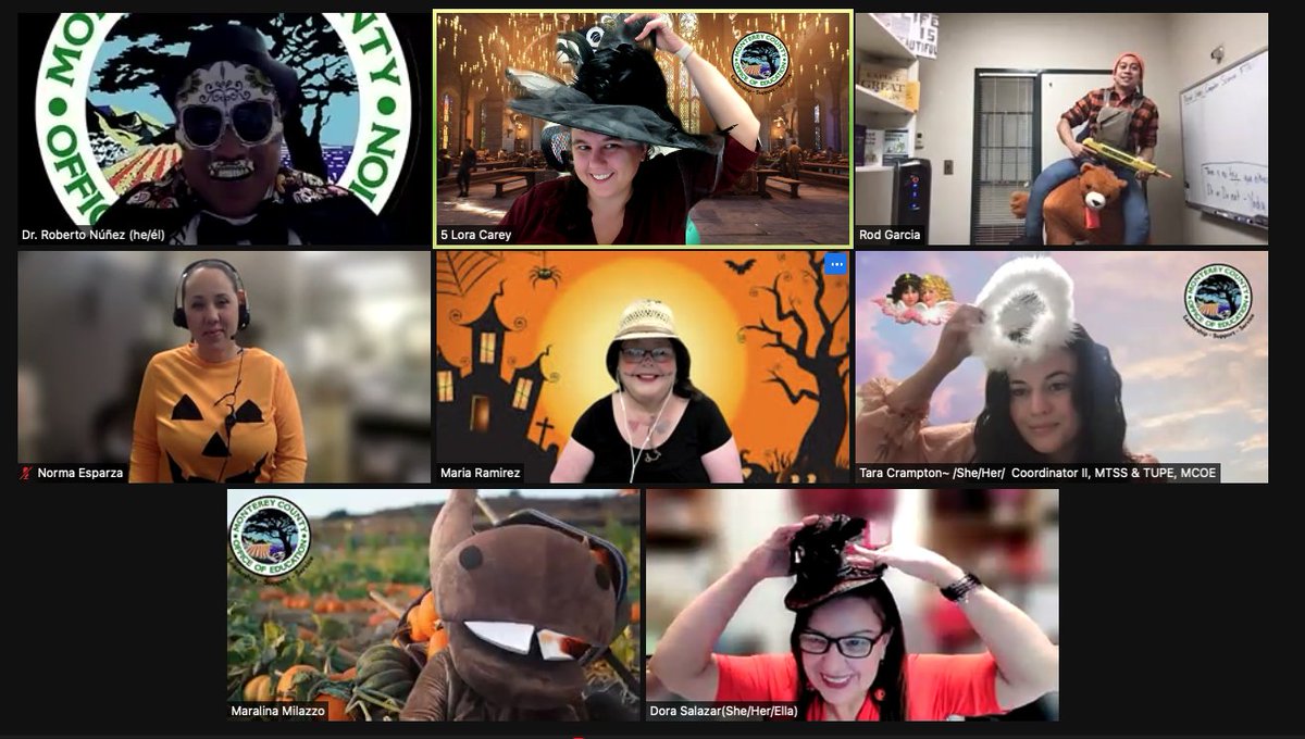 TeacherLora's tweet photo. We had such a blast presenting on #UDL Foundations to @salinascityesd today in costume! Thanks for such a warm welcome! I can't wait to see all the teachers on Monday. @MCOE_TandLTeam @MCOE_EdServices @rebecajandrade @MiPMustangs @EG_Hawks @boronda_meadows #SCESDshines https://t.co/3ix3EZTsp1