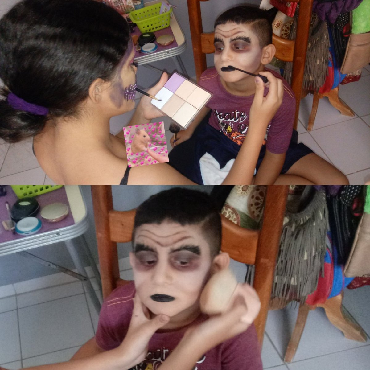_laurenfuentes's tweet photo. Mi primera vez maquillando a niños para Halloween 🎃🎃🎃 https://t.co/18lHLnPzKx