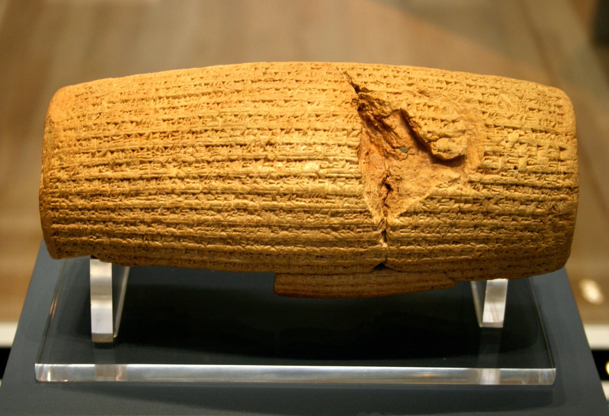 HrJavaheri's tweet photo. Today is Cyrus the Great Day. The Charter of Cyrus is the first and oldest human rights directive in the world. The people of Iran 2,500 years ago respected all ethnic groups, religions and languages. @vaccsocial #CyrusTheGreat #HumanRights https://t.co/kKDEhRuKMx
