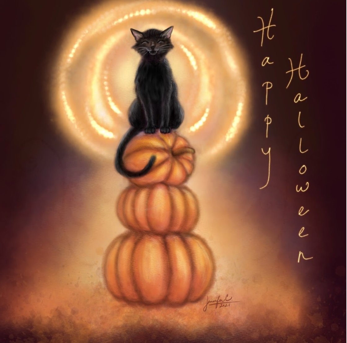 pixiteapps's tweet image. Halloween = candy, costumes and coloring! We can&apos;t stop staring at Jennifer-C&apos;s freehand Halloween art (made on @Pigment_App), and had to share it with you here. What have you been creating lately? #DigitalColoring #DigitalArtist #DigitalColoringBook #HalloweenArt #CatsofTwitter