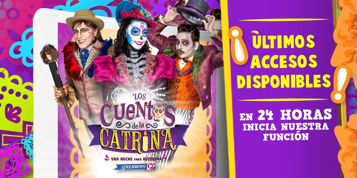 🚨¡NOTICIA  URGENTE! 🚨
Te restan sólo 24 horas para adquirir tu acceso para nuestra única función en streaming. ¡Sólo 24 horas para dar inicio a nuestra única función del 2021! Últimos accesos disponibles en: bit.ly/3zvDLXo