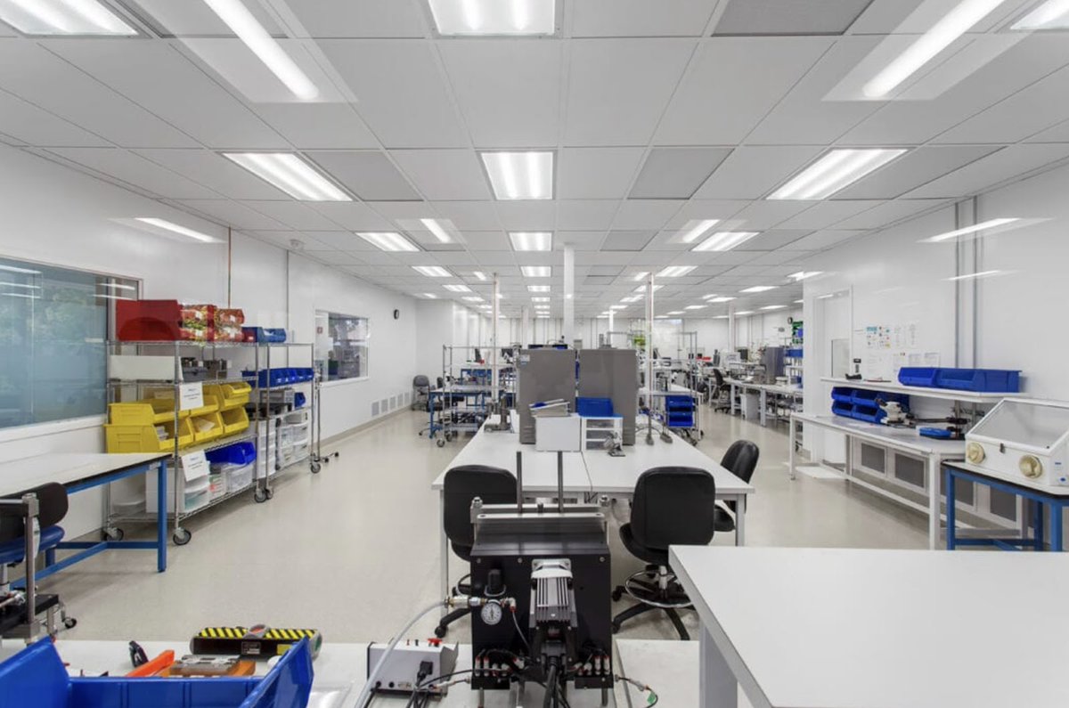 Unlike office use spaces, the space for Spinal Kinetics had to be clean and built to manufacture surgical implants. Simple spaces may not look like much, but how the space is used is what really matters.  What's a space you can think of that is similar in your home or business?