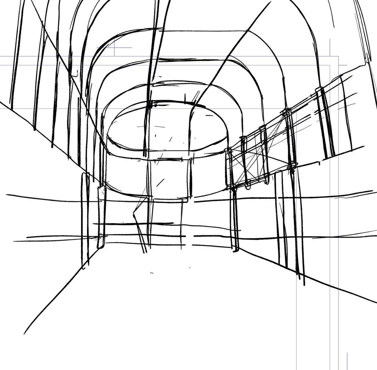 あたり ラフ 下書き 清書途中 