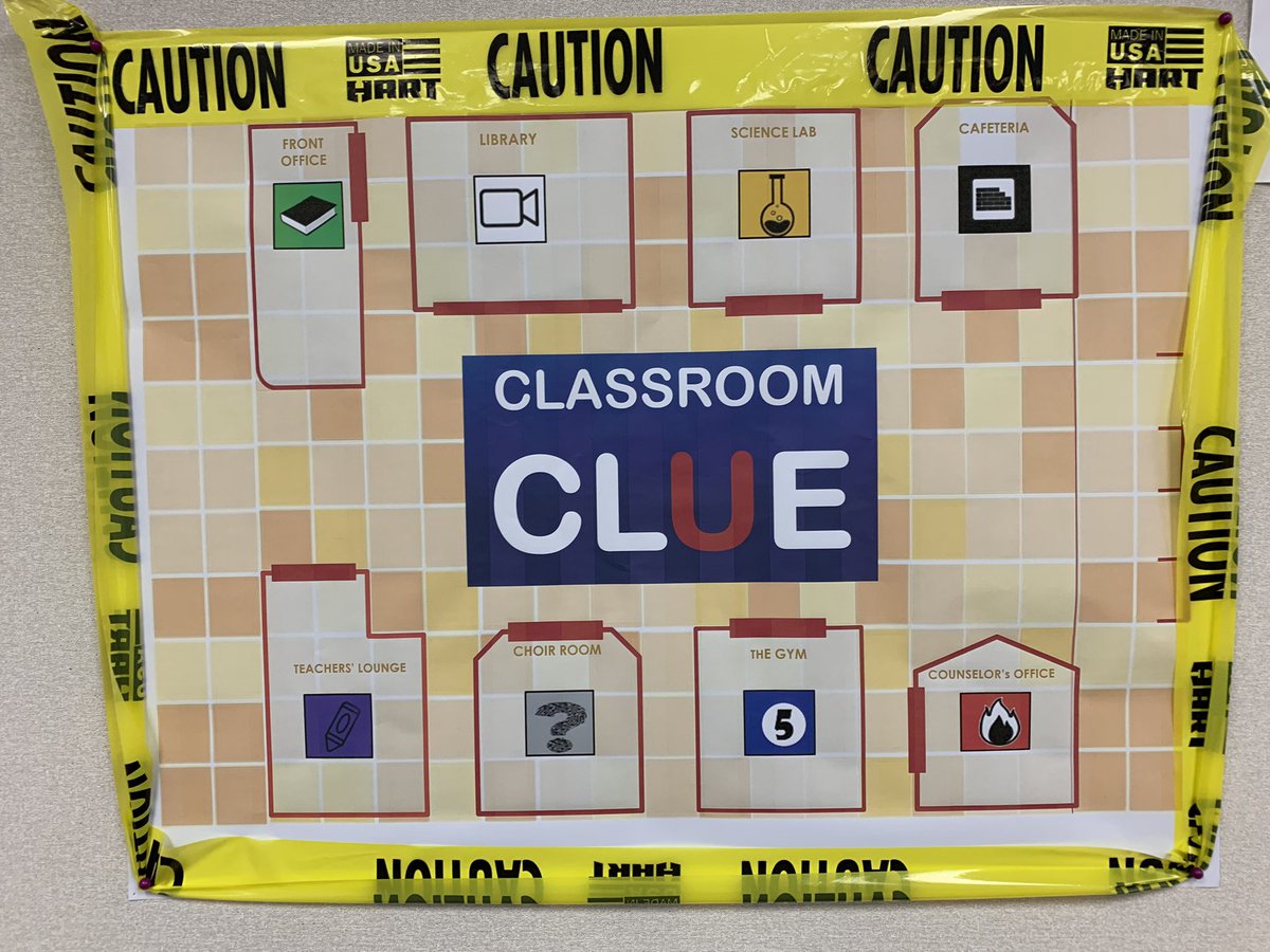 Staying after school on a Friday? Worth it to transform the classroom for a #QRBreakIn #ClassroomClue @MeehanEDU more to come!