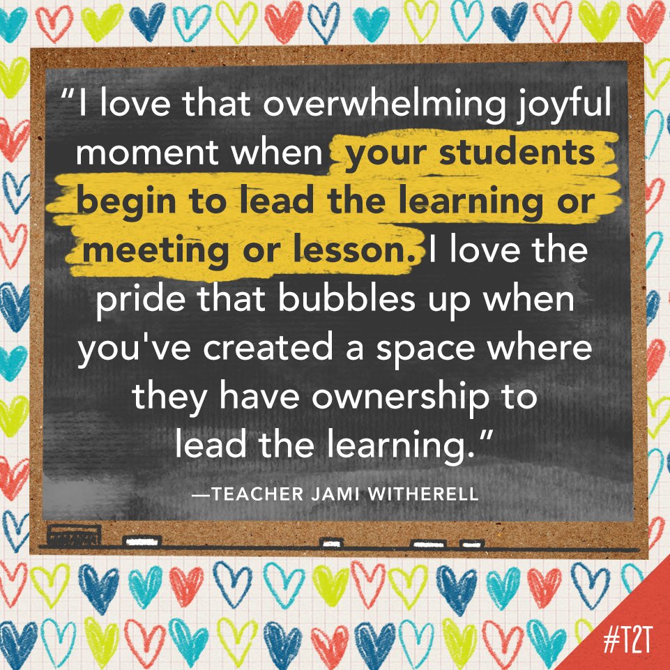 A #ProudStudent moment = A #ProudTeacher moment, says T @ms_witherell!

#edchat