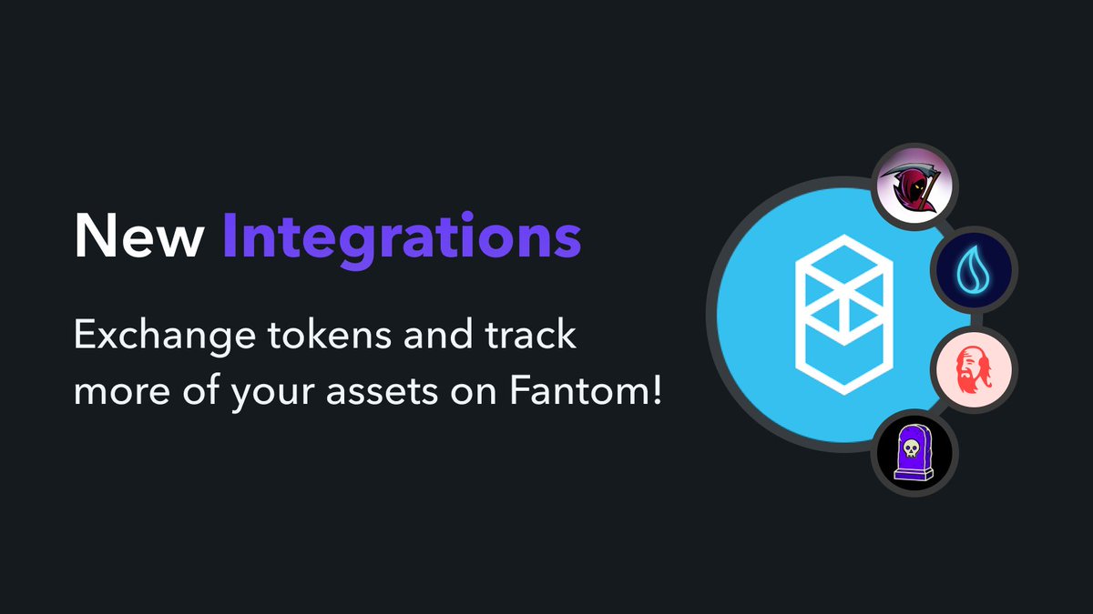 zapper_fi's tweet photo. Some good news for our community ahead of Halloween: you can now use Zapper to exchange tokens on @FantomFDN👻🥳

We also support new protocols on Fantom, including @financegrim, @LiquidDriver, @QiDaoProtocol, &amp; @tombfinance.

 Track &amp; exchange assets at https://t.co/UvfknT87el⚡️ https://t.co/BflczskrrM