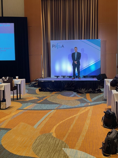 trusaic's tweet photo. That’s a wrap! Our VP of Data Science, Mark Dwyer Ph.D, did an excellent job presenting on #paydata reporting and pay equity enforcement at PIHRA yesterday. 

The whole team had a wonderful time at @PIHRA! #CELU21 https://t.co/DWpg6cQV6s