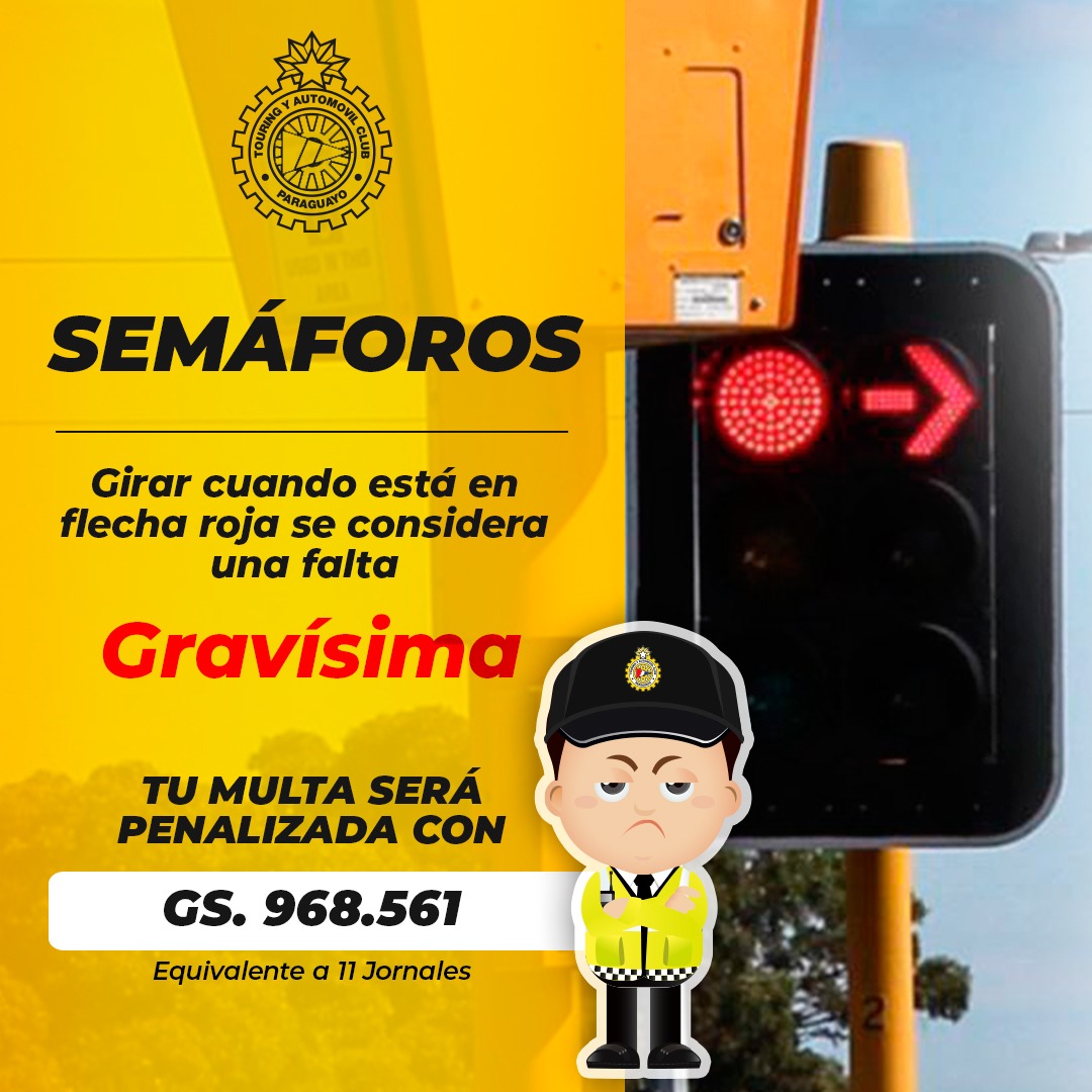 touringpy's tweet photo. Para evitar ocasionar accidentes, incluso con derivación fatal, se debe respetar el semáforo. Es muy importante conocer el significado de cada color y lo que conlleva cada falta.
#Falstasdetransito #accidentes #semaforos #Tacpy https://t.co/WE8Tpjrov4