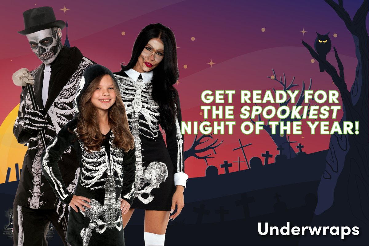 Underwrapsco's tweet photo. It’s almost time for the SPOOKIEST night of the year! Are you ready for Halloween?

https://t.co/swIugEcCuv

#halloween #costumesaccessories #costumes #halloweencostume #HalloweenCostumeIdeas #spookyseason #costumedesign https://t.co/vV76E3ZbxH