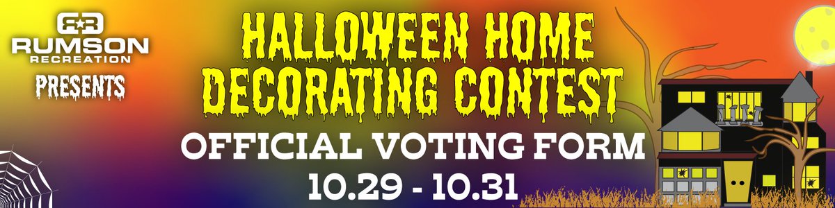 Bad News: Tonight's Movie In The Park Has Been Canceled ☹️

Good News: Halloween House Voting Is Now LIVE! 🎃
youtu.be/49VrNuqzDYw 

Visit the homes in person:
drive.google.com/file/d/1NdT7s5…

Both options will lead back to the official voting form found here: 
docs.google.com/forms/d/e/1FAI…