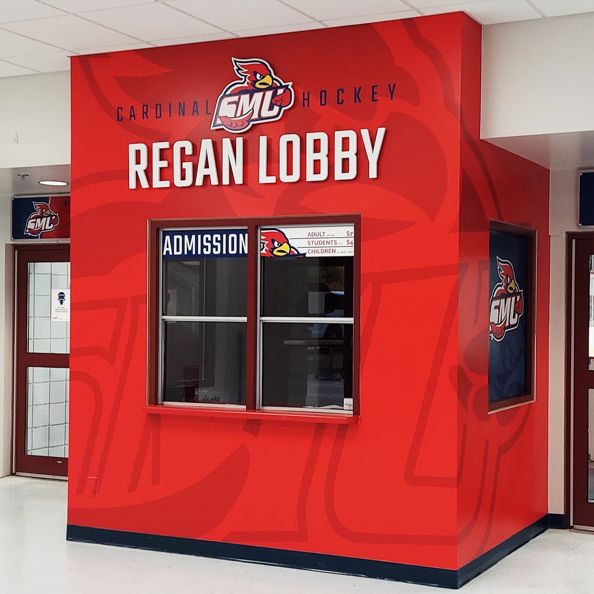 KJ_Branding's tweet photo. Thank you @smumnhockey, @smumn_whockey &amp; @smumnbaseball!  Happy to help transform these areas with some new custom graphics finished up today.  Can't wait for the next round!

#DesignCreateInstall #movingforward #smuh https://t.co/281O6vycPt