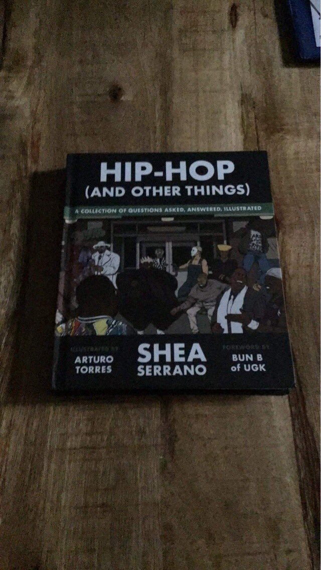 TankusMaximus84's tweet photo. Thankful for the friendship I have with my BFAM @ElKatook. We are big @SheaSerrano fans (and Hip Hop fans) and he sent me his newest book…I got it in the mail today! Excited to read (it’s been…like 2 years since dive cracked open a book🤭) it! #hiphopandotherthings #sheaserrano https://t.co/zYwECUGUG9