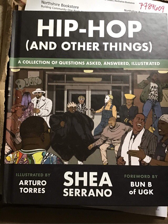 TankusMaximus84's tweet photo. Thankful for the friendship I have with my BFAM @ElKatook. We are big @SheaSerrano fans (and Hip Hop fans) and he sent me his newest book…I got it in the mail today! Excited to read (it’s been…like 2 years since dive cracked open a book🤭) it! #hiphopandotherthings #sheaserrano https://t.co/zYwECUGUG9