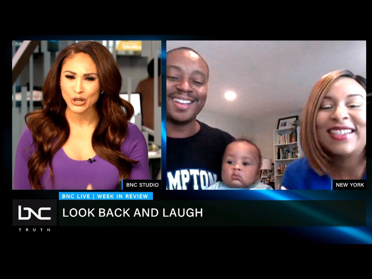 comedianjamie's tweet photo. Making America Laugh Again… Thank you Black News Channel for the spotlight on @comedyinharlem #PrinceJJ and @SunshineComedy always ready for their closeups. You just said it two days ago Nicky…be funny on TV.. #TheRoberts #comedyinharlem #bnc #nyc #comedians #MarriedandFunny https://t.co/4m4s0gZWp7