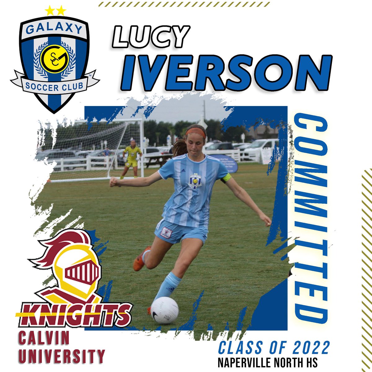 Congratulations to Lucy Iverson on her commitment to play NCAA DIII soccer at Calvin University who compete in the MIAA Conference. Galaxy looks forward to watching you continue your academic and soccer career at the next level❗️ #GalaxySC #nextlevel @calvinwsoccer @IversonLucy