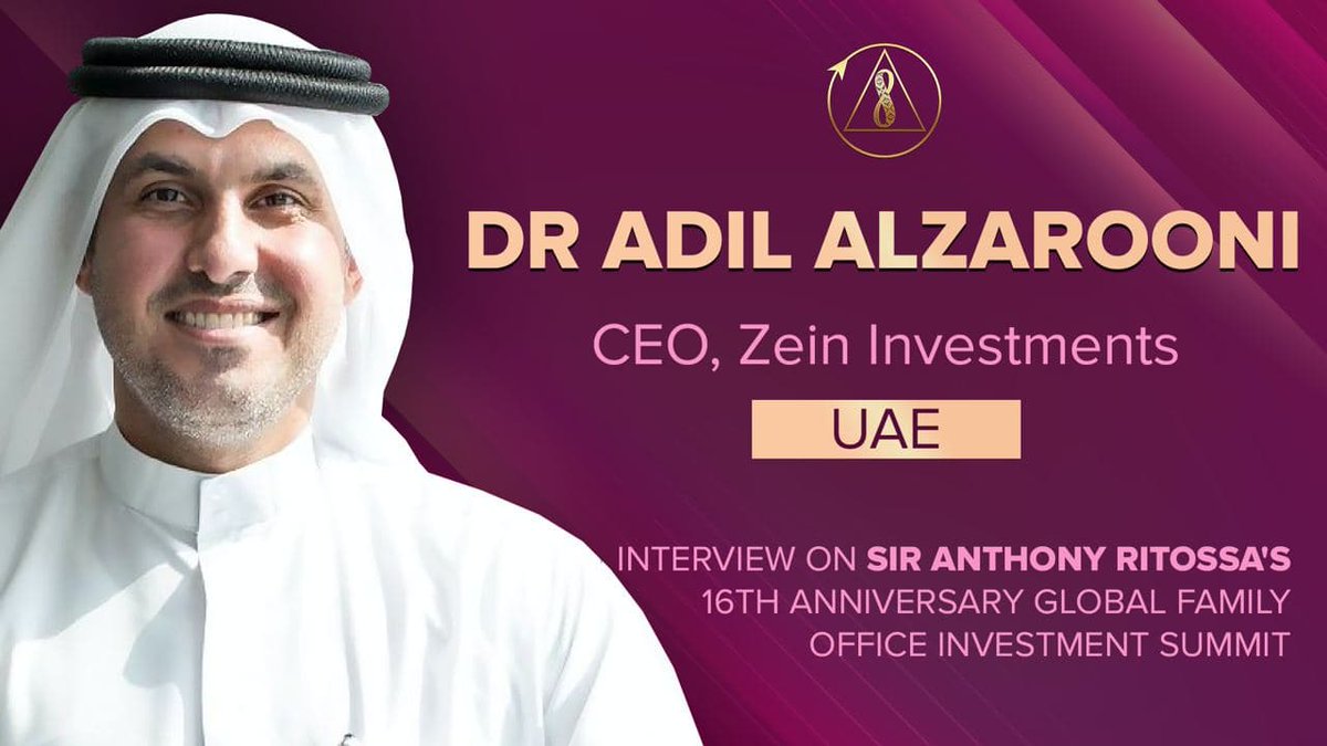 CreativeScty's tweet photo. Interview with Adil Alzarooni at Global Family Office Investment Summit in Dubai 
#CreativeSociety | @Adilalzarooni | @RitossaSummits  | #Ritossa | #familybusinesses | #economiczones | #education

📽️VIDEO👉 https://t.co/Ja8mONPclh https://t.co/h8nUq2yysg