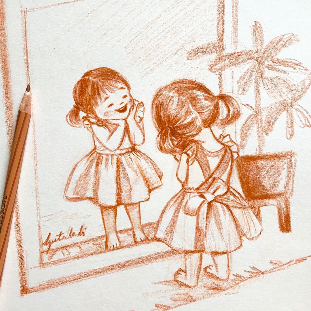 JudyAnn_67's tweet photo. You use a glass mirror to see your face; you use works of ART to see your soul. β¨βοΈπ
#sketch #drawing
#artwork
#mirroredimage
#reflectionofSOUL https://t.co/mPKSL4tCGQ