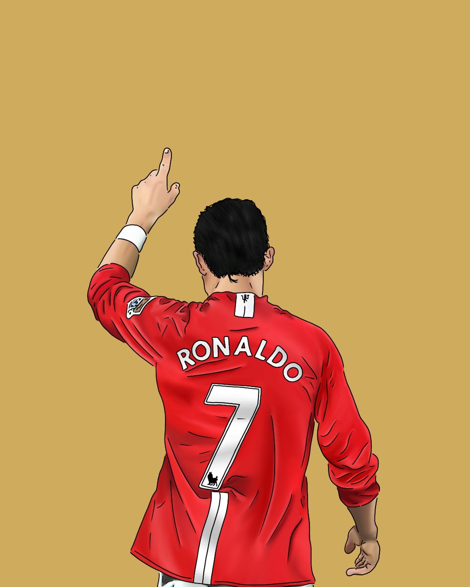 ManUtd's tweet photo. Retro @Cristiano ✍️

🎨  JacLoguellouDigital [IG]

#MUFC | #FanArtFriday https://t.co/TSoryJWEXM