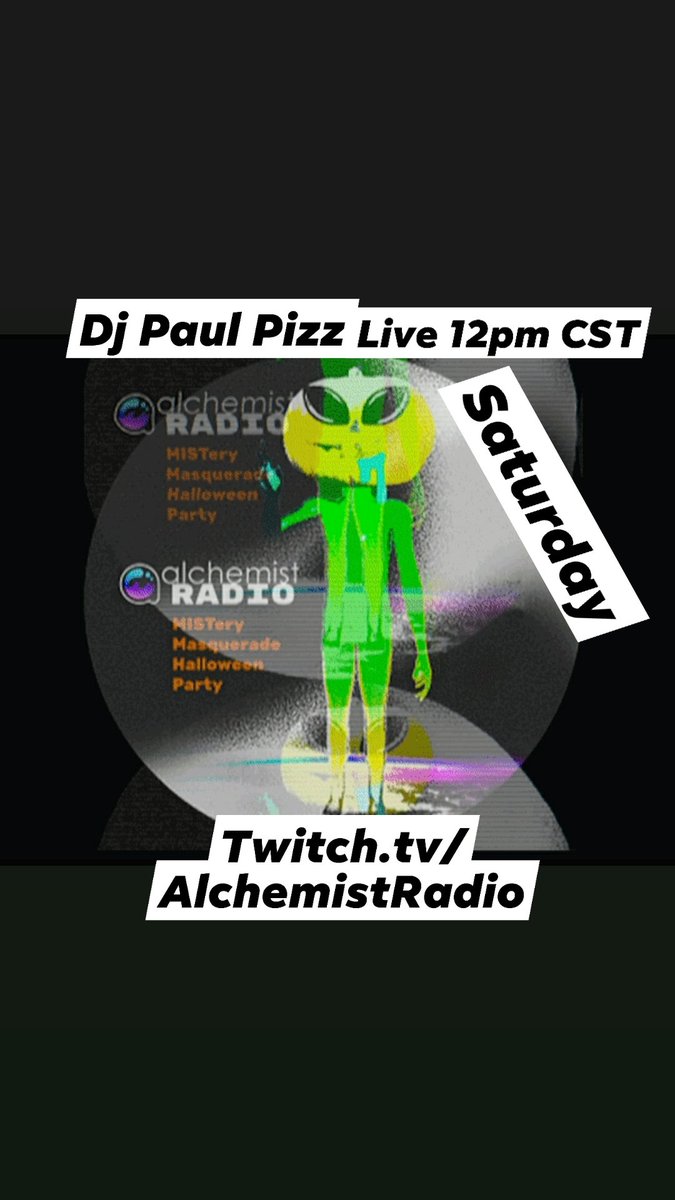 PPIZZ (@ppizz) on Twitter photo Alchemist Radio MISTery Masquerade Halloween Party, I go live at 12pm CST!! Twitch.tv/AlchemistRadio <a href="/_alchemistradio/">Alchemist Radio</a> #mev $mist #alchemist #flashbots Alchemist Radio MISTery Masquerade Halloween Party, I go live at 12pm CST!! Twitch.tv/AlchemistRadio <a href="/_alchemistradio/">Alchemist Radio</a> #mev $mist #alchemist #flashbots