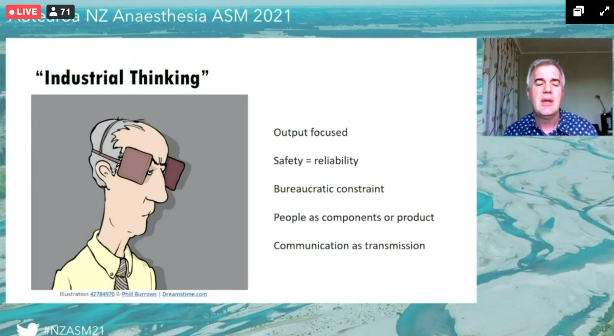 NZ_ASM's tweet photo. First speaker is Dr @HorsleyCarl exploring how to build safety into the system.
#NZASM21 #MedEd #anaesthesia @Christchurch_NZ @TheNZSA @ANZCA https://t.co/0ziWV66ImM