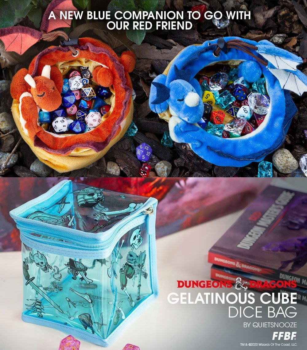 elventrance's tweet photo. My official #dnd merch:

Red dragon's hoard dice bag: https://t.co/PUuAwYblo5

Blue dragon's hoard dice bag: https://t.co/Cau3kR3oMu

Gelatinous cube dice bag: https://t.co/8hzpGNB4Ae

Owlbear plushie: https://t.co/Q65p4V9P0N

More to come! #dndartists https://t.co/XSzg1fwz3B