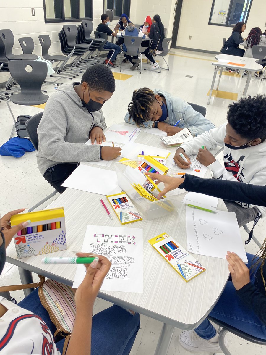 FMSJrBetaClub's tweet photo. The FMS Beta Jr. Club celebrated #FoundersDay21. We delivered “Sweet Treats” to our custodial and  front office staff, wrote letters to the residents of Active Day Center and we created fund raising banners for our local animal shelter. @FairfieldMiddle https://t.co/pT5G019LSz