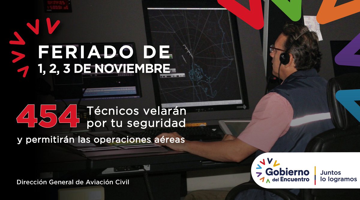 DGAC_Ecuador's tweet photo. Controladores de #TránsitoAéreo, #Meteorólogos, #BomberosAeronáuticos, Agentes de Seguridad, personal de #BúsquedaYsalvamento, Atención al #Usuario y más funcionarios de la DGAC trabajarán por operaciones aéreas seguras. #ViajaSeguroEc #JuntosLoLogramos #EcuadorFeriadoSeguro. https://t.co/Yi9WnLJSWU