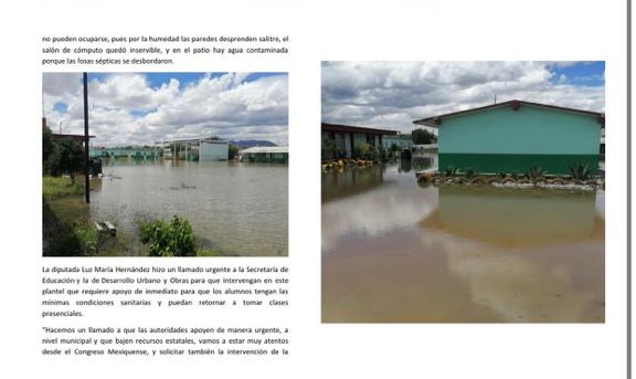 gasara21's tweet photo. Manuel López Obrador presidente de la República
Alfredo del Mazo Gobernador del Estado de México solicitamos su intervención para solucionar el problema de inundación de la Sec. Otilio Montaño ubicado en el municipio de Ecatepec
@lopezobrador_ @alfredodelmazo https://t.co/iH5DuODwes