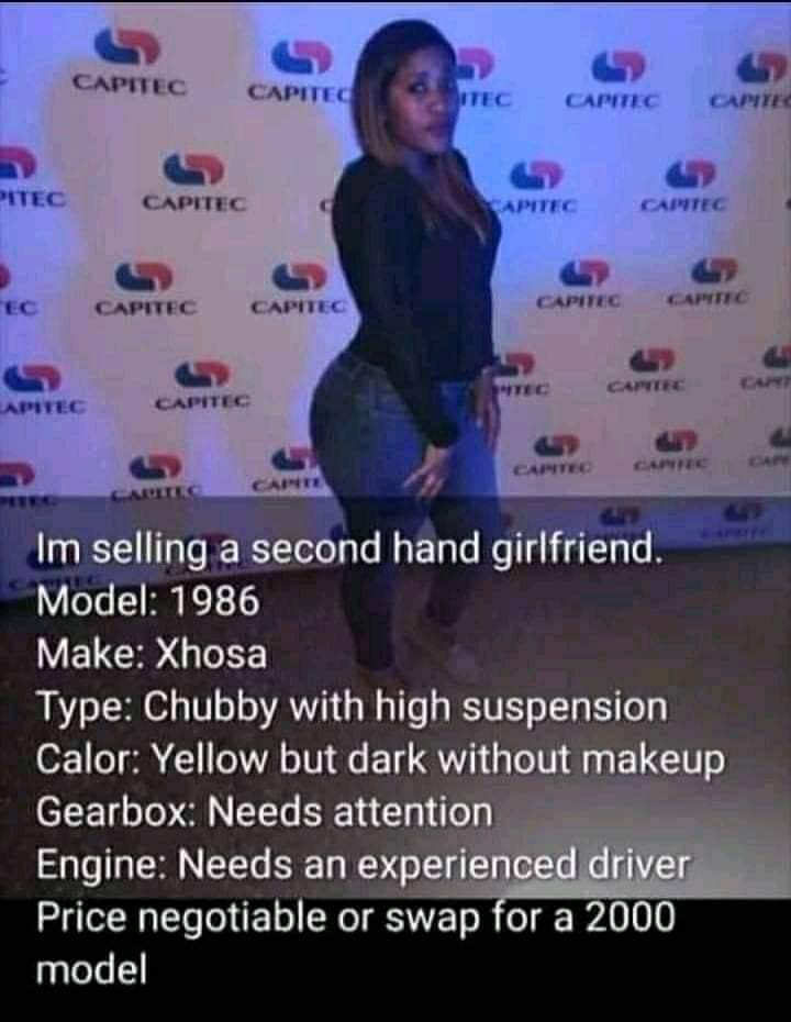 I have a second and girlfriend anybody want to buy her #girlfriend #secondhand #usedgirlfriend #jamaica #newYork #miami #us #UK😂😂
